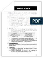 Traveling Policy