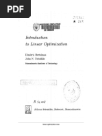 (Athena Scientific Series in Optimization and Neural Computation, 6) Dimitris Bertsimas, John N. Tsitsiklis - Introduction To Linear Optimization-Athena Scientific (1997) PDF