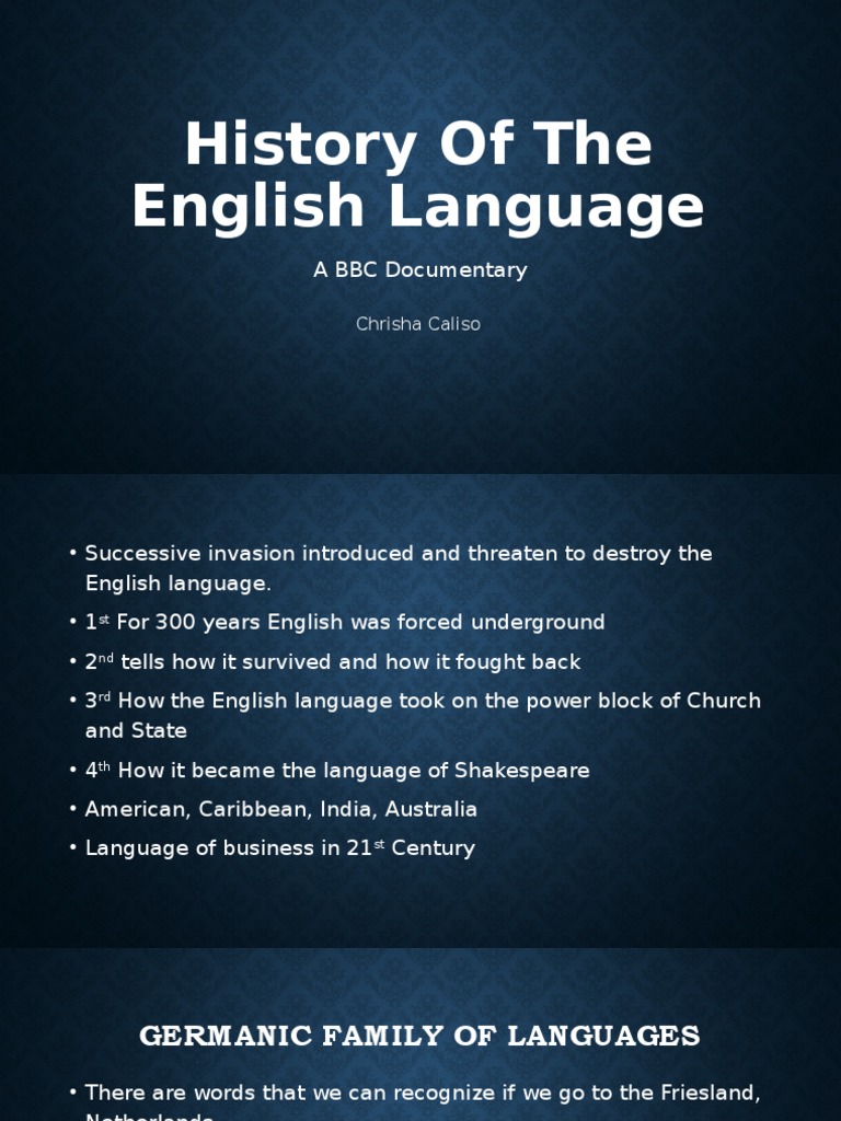 Evolution of the English Language | PDF | Classics