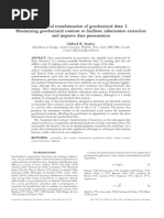 Numerical Transformation of Geochemical Data