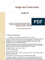 Aula 01 - Serviços Preliminares_Tecnologia das Construções