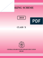 Marking Scheme 2010 Class X Book PDF