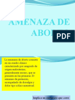 Amenaza de Aborto