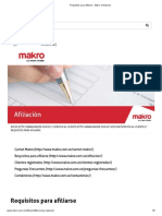 Requisitos para Afiliarse - Makro Venezuela PDF