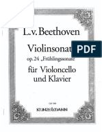 Transcripción VIOLINSONATE OP. 24 (CELLO-PIANO)