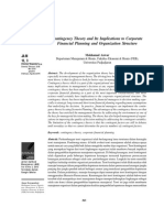 Contingency Theory and Financial Planning and Org Structure - Unibraw