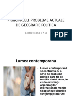 PRINCIPALELE PROBLEME ACTUALE DE GEOGRAFIE POLITICA