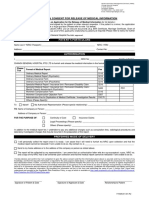 Application and Consent For Release of Medical Information PDF