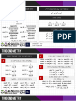 Formula Cards Trigonometry