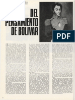 Del pensamiento de Bolivar (1825-1975)