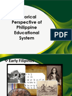 Part I. Historical Perspective of Philippine Educational System