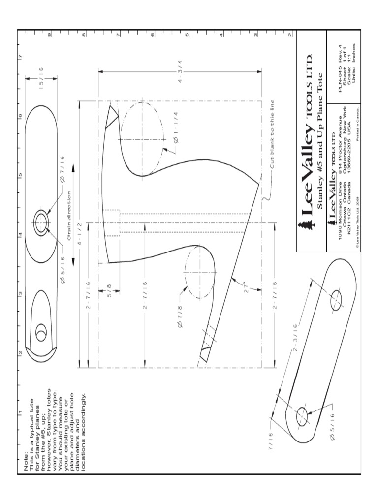 Stanley Number 5 and Up Plane Tote C 06 e PDF Drill Adhesive
