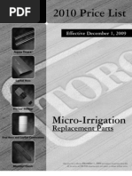 Download Toro PriceList_RP_2010 by gkamstra SN45062960 doc pdf