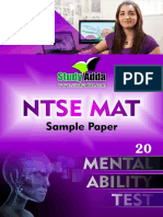NTSE MAT Practice Test-20 QF