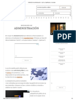 Definición de Administración - Qué Es, Significado y Concepto