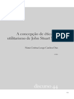 A Concepção de Ética No Utilitarismo de John Stuart Mill - Maria Cristina Longo Cardoso