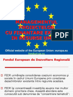 2.1. Fondul European de Dezvoltare Regionala