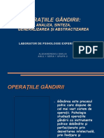 Operatiile Gandirii PDF