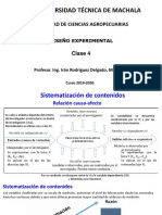 Clase 4. Medidas de Resumen de Datos. Diseño Experimental