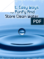 Smart Easy Ways To Purify and Store Clean Water