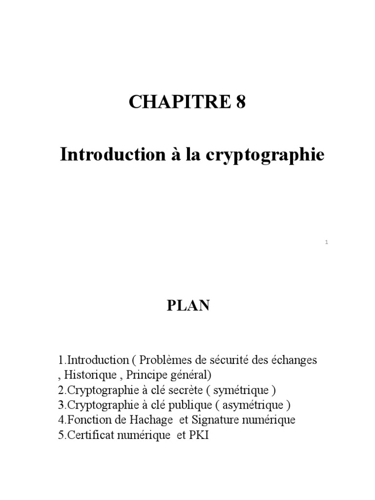 Introduction à la cryptographie moderne | PDF | Cryptographie ...