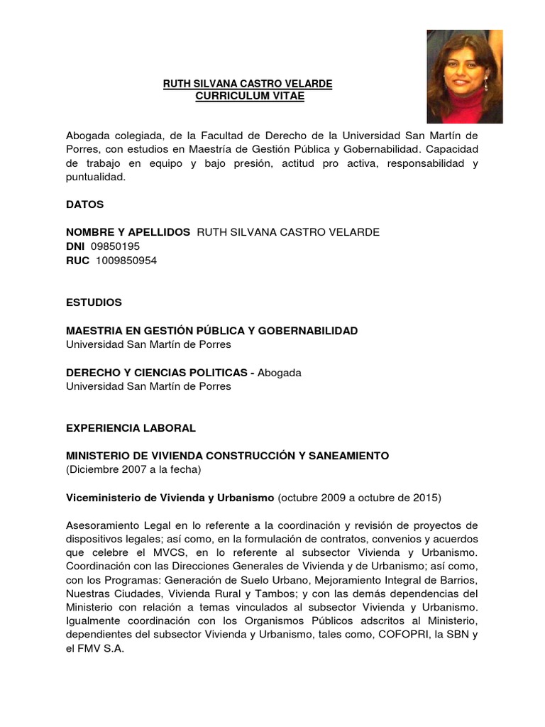 Modelo Currículum Vitae para Abogados | PDF | Gobierno | Justicia