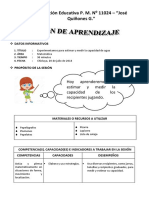 Sesion de Aprendizaje - Experimentamos para Estimar y Medir La Capacidad de Agua