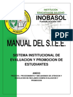 Sistema Institucional de Evaluacion de Estudiantes S PDF