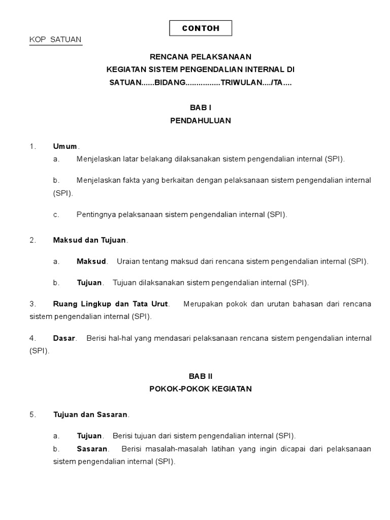 Format Contoh Spi Pdf