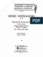 Wieniawski Violin Concerto No.2 PDF