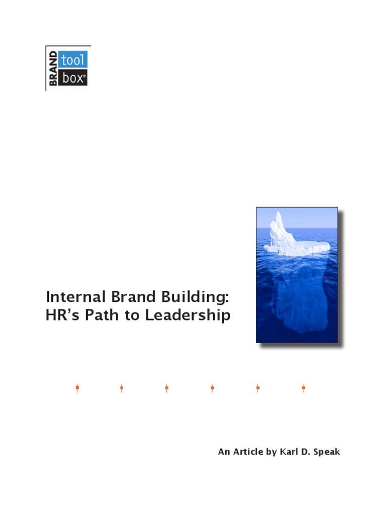 Internal Brand Building HR's Path To Leadership PDF Competence