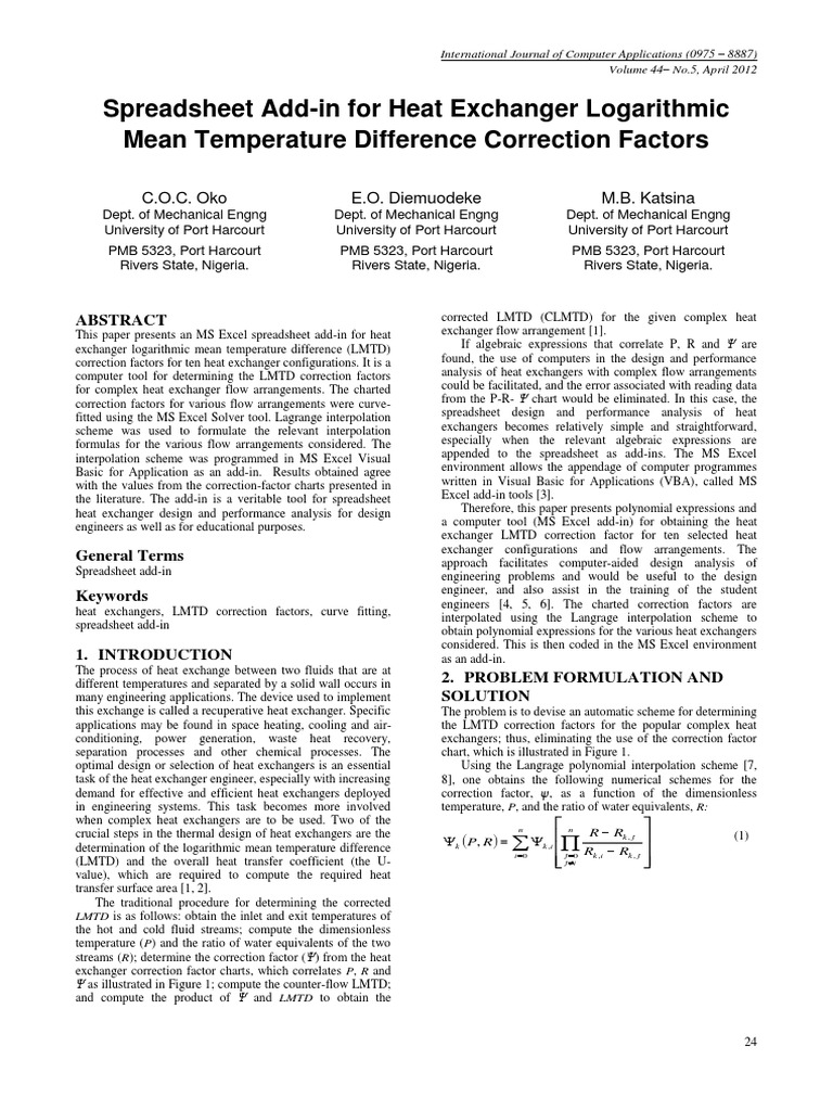 Azdoc Tips LMTD Correction Factor Equations PDF Heat Exchanger Heat