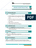 Bahan Ajar Asas Kontinuitas