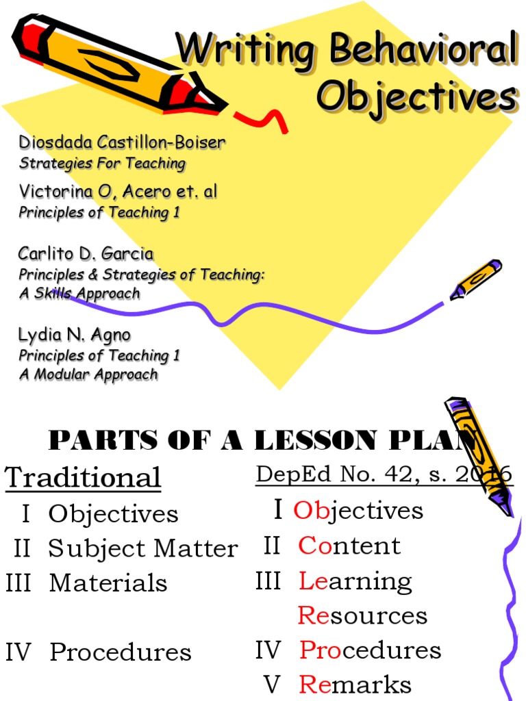 Writing Effective Behavioral Objectives | PDF | Attitude (Psychology ...