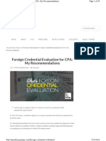 Foreign Credential Evaluation For CPA My Recommendations