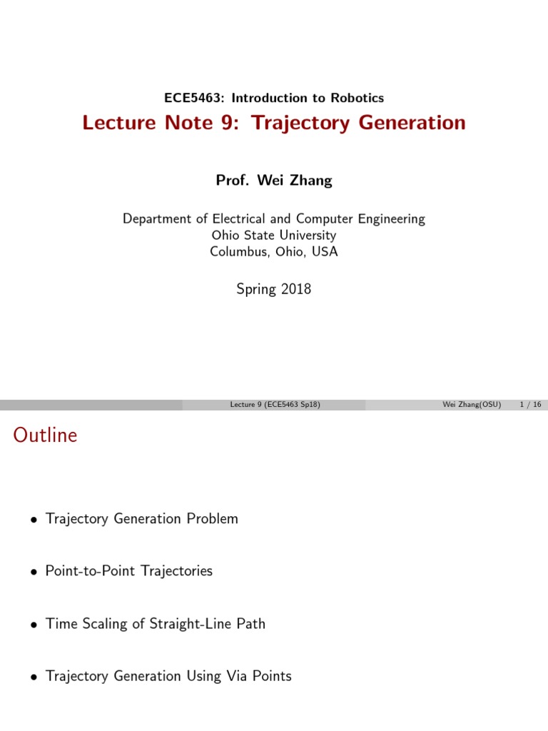 S-Curve Trajectory Generation in Robotics | PDF | Acceleration | Trajectory