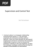 Supervision and Control Test