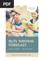 IELTS Writing Forecast Sep Dec 2017 