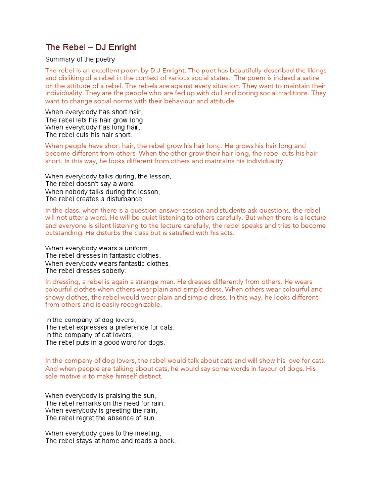 The Rebel Pdf