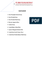 Daftar Isi Subcont All Kontrak 2019