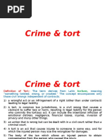 Crime and Tort