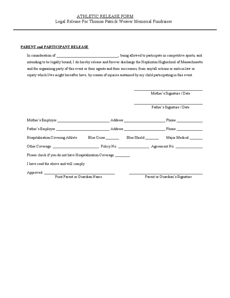 Release Form | PDF