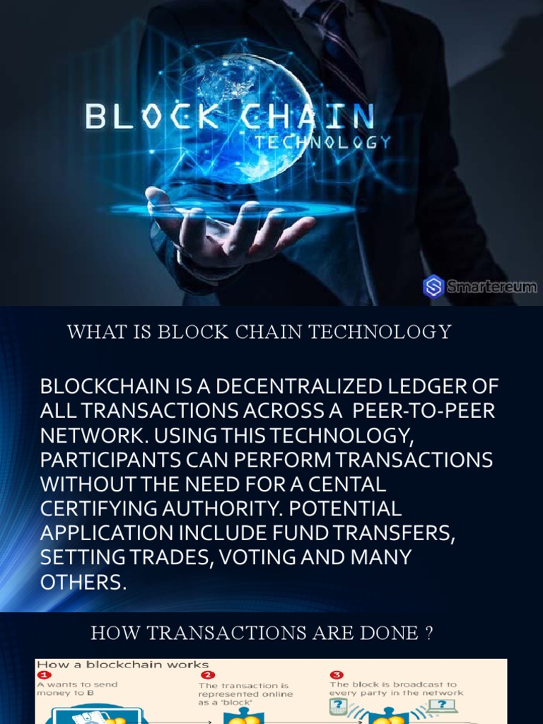 Block Chain Technology Powerpoint Presentation | PDF | Bitcoin | Computing
