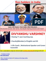 Important Office Holder by Divyanshu Sir