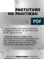 Ang Pagtuturo NG Panitikan