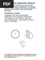 Thin Walled Pressure Vessels