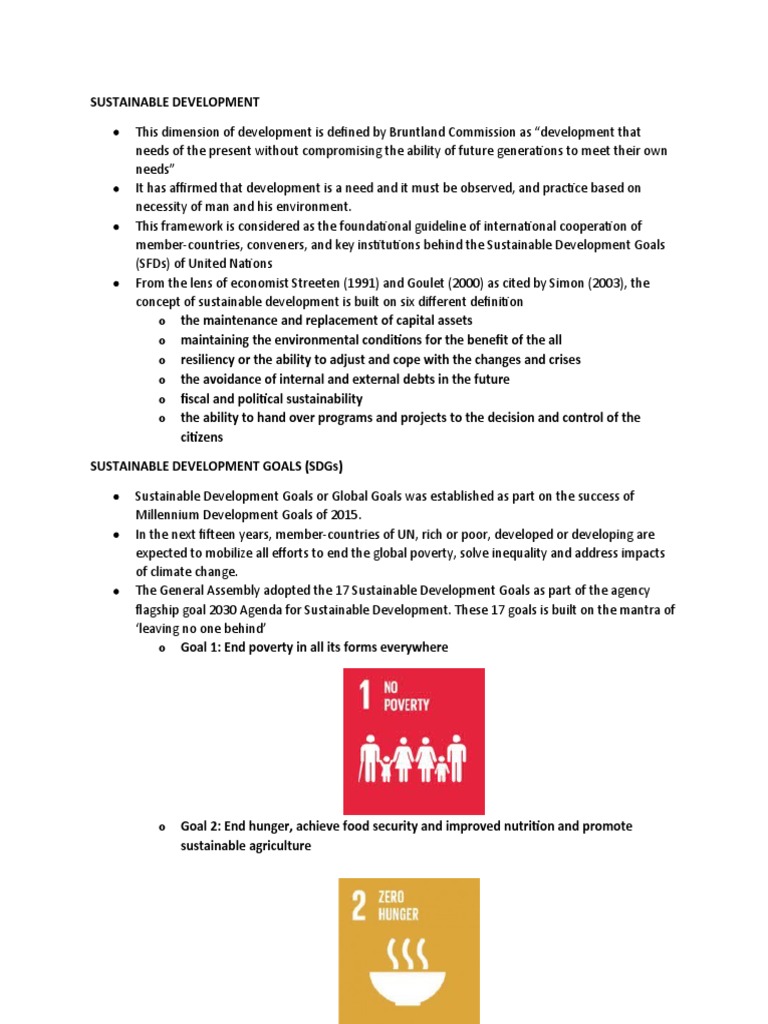 Sustainable Development Pdf Sustainability Environmental Social