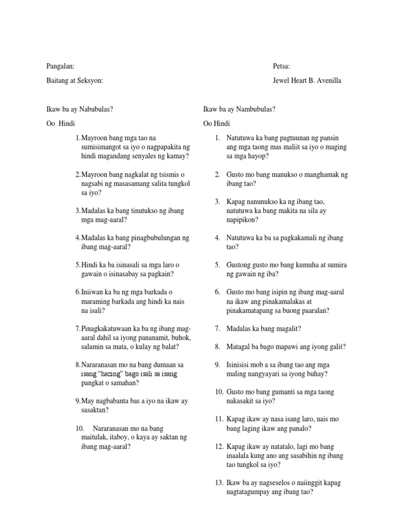 Survey | PDF