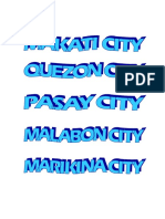 CITIES IN NCR.docx