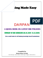 Notes On RBI POLICIES & GUIDELINES 2019 - Darpan